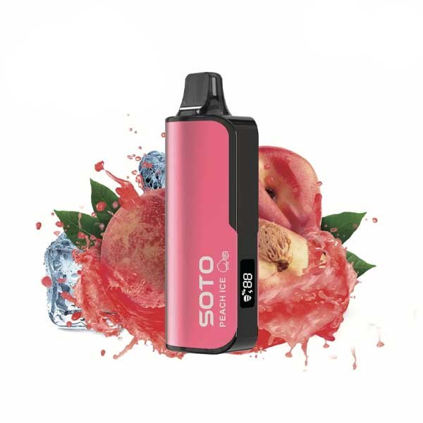 پاد یکبار مصرف هلو یخ ۲۳۰۰۰ پاف سوتو Soto Deluxe 23000 Peach Ice Disposable پاد یکبار مصرف هلو یخ ۲۳۰۰۰ پاف سوتو Soto Deluxe 23000 Peach Ice Disposable