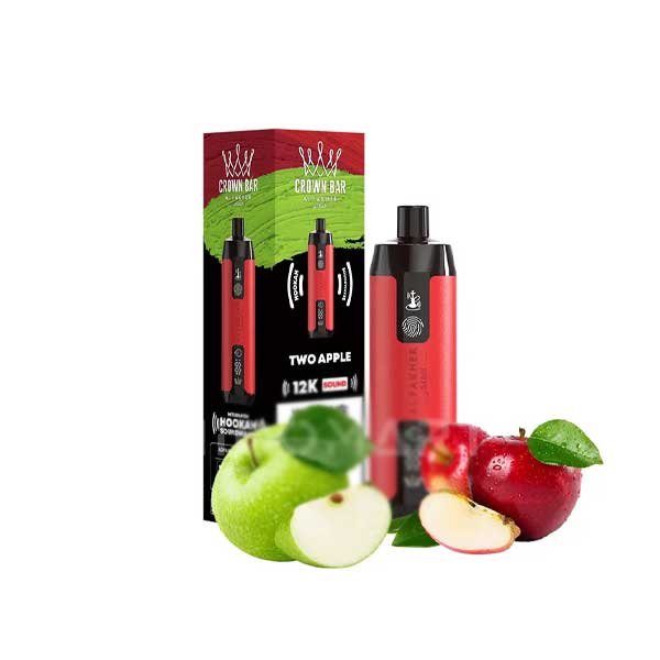 ویپ یکبار مصرف کرون بار الفاخر دوسیب ۱۲۰۰۰ پاف Crown Bar AL Fakher Double Apple 12000