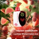 پاد یکبار مصرف چیلاکس شیک لیچی هندوانه یخ Chillax Shake Lychee Watermelon Ice 22000 Puffs