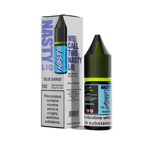 سالت نیکوتین تمشک بلوبری نستی Nasty LIQ 102 Blue Bangs 10ML