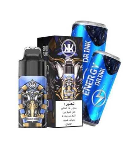 پاد یکبار مصرف انرژی زا Alien Box Energy KK Energi Drink 8000 puffs