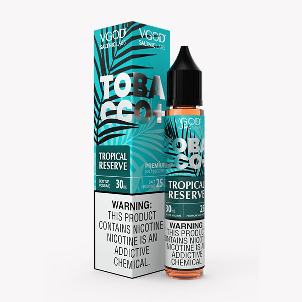 سالت نیکوتین توباکو پلاس تنباکو میوه استوایی ویگاد VGOD Tobacco Plus Tropical Reserve سالت نیکوتین توباکو پلاس تنباکو میوه استوایی ویگاد VGOD Tobacco Plus Tropical Reserve