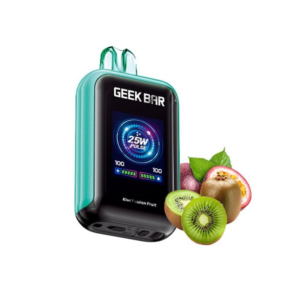 پاد یکبار مصرف گیک بار کیوی پشن فروت Geek Bar Kiwi Passion Fruit 23000 Puffs پاد یکبار مصرف گیک بار کیوی پشن فروت Geek Bar Kiwi Passion Fruit 23000 Puffs