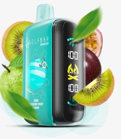 پاد یکبار مصرف الف بار رایا دی ۳ پشن فروت کوی گواوا Elf Bar Raya D3 Passionfruit Kiwi Guava 25000 Puffs
