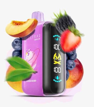 پاد یکبار مصرف الف بار رایا دی ۳ هلو بری Elf Bar Raya D3 Peach Berry 25000 Puffs