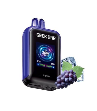پاد یکبار مصرف گیک بار انگور یخ Geek Bar Grape Ice 23000 Puffs