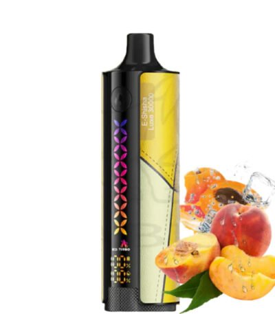 ویپ یکبار مصرف الف بار ۳۰۰۰۰ پاف ای شیشا لوکس هلو یخ Elf Bar E Shisha Luxe Peach Ice 30000 Puffs