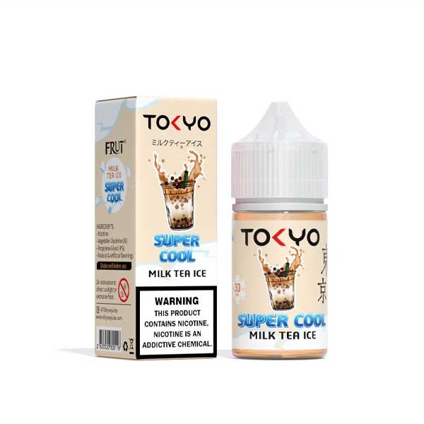 سالت نیکوتین سوپر کول شیر و چای یخ Tokyo Milk Tea Ice Super Cool