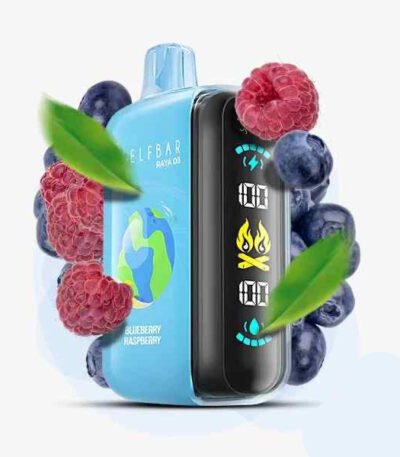 پاد یکبار مصرف الف بار رایا دی ۳ رزبری بلوبری Elf Bar Raya D3 Raspberry Blueberry 25000 Puffs