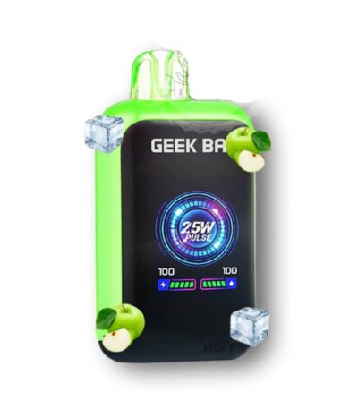 پاد یکبار مصرف گیک بار سیب ترش یخ Geek Bar Sour Apple Ice 23000 Puffs