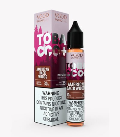 سالت نیکوتین توباکو پلاس تنباکو آمریکایی دودی ویگاد Vgod Tobacco Plus American Backwoods