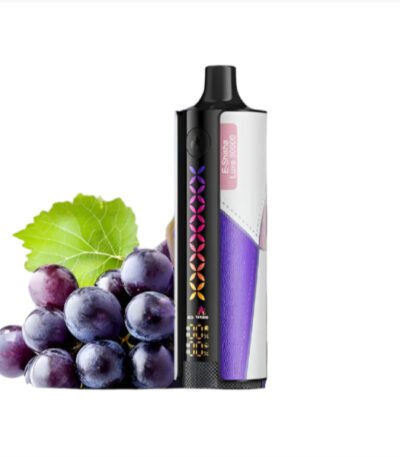 ویپ یکبار مصرف الف بار ۳۰۰۰۰ پاف ای شیشا لوکس نعنا انگور Elf Bar E Shisha Luxe Grape Mint 30000 Puffs