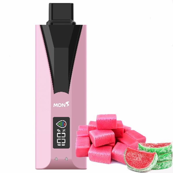 پاد یکبار مصرف بابل مون آدامس بادکنکی هندوانه Bubblemon Dual Mesh Watermelon Bubblegum 35000 Puffs