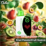 پاد یکبار مصرف چیلاکس شیک کیوی پشن فروت گواوا Chillax Shake Kiwi Passion Fruit Guava 22000 Puffs