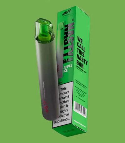 پاد یکبار مصرف نستی سیب یخ Nasty Apple Ice 1200 Puffs