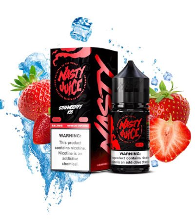 سالت نیکوتین توت فرنگی یخ اسموت نستی Nasty Smooth Strawberry Ice