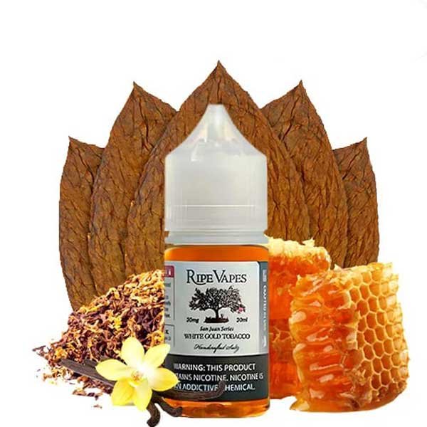 سالت نیکوتین تنباکو وایت گلد رایپ ویپ Ripe Vapes White Gold Tobacco
