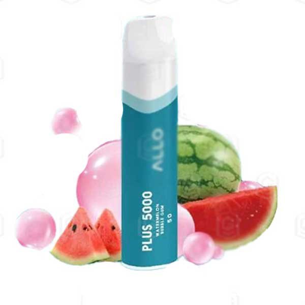 پاد یکبارمصرف آدامس بادکنکی هندوانه Allo Plus Watermelon Bubble Gum 5000 Puffs