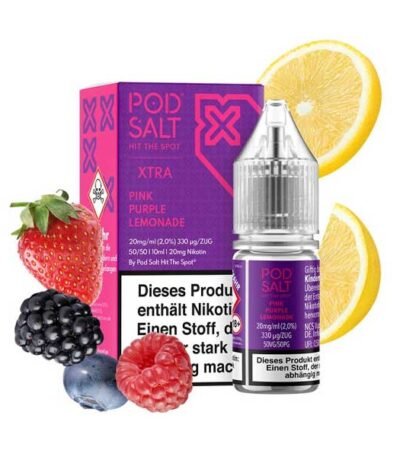 سالت نیکوتین پاد سالت پینک پرپل لیموناد Pod Salt Pink Purple Lemonade