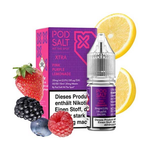 سالت نیکوتین پاد سالت پینک پرپل لیموناد Pod Salt Pink Purple Lemonade