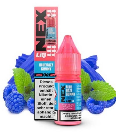 سالت نیکوتین پاد سالت نکس پاستیل رزبری Pod Salt Nex Liq Blue Razz Gummy