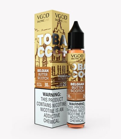 سالت نیکوتین توباکو پلاس تنباکو کارامل کرهای ویگاد Vgod Tobacco Plus Belgian Butter Scotch