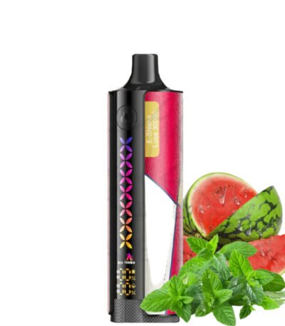 ویپ یکبار مصرف الف بار ۳۰۰۰۰ پاف ای شیشا لوکس هندوانه یخ Elf Bar E Shisha Luxe Watermelon Mint 30000 Puffs