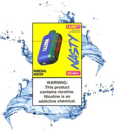 پاد یکبار مصرف نستی آب گازدار Nasty Bar Mineral Water 14000 Puff