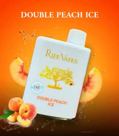 پاد یکبار مصرف رایپ ویپ آیوری دابل هلو یخ ۴۰۰۰۰ پاف Ripe Vapes Ivory Double Peach Ice 40K