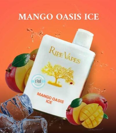 پاد یکبار مصرف رایپ ویپ آیوری انبه استوایی یخ ۴۰۰۰۰ پاف Ripe Vapes Ivory Mango Oasis Ice 40K