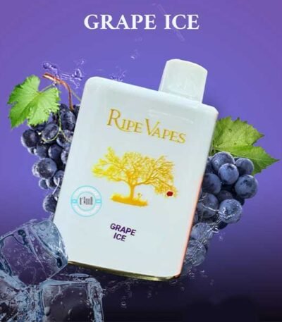 پاد یکبار مصرف رایپ ویپ آیوری انگور یخ ۴۰۰۰۰ پاف Ripe Vapes Ivory Grape Ice 40K